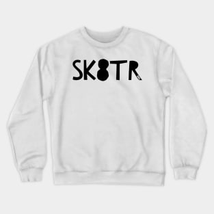 Skater Girl Shirt Stickers Cool Teen Style Crewneck Sweatshirt